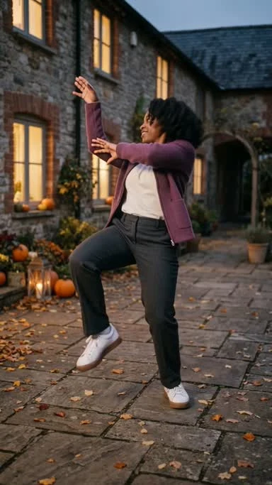 Find the groove: a frame from the Clico solo dance example
