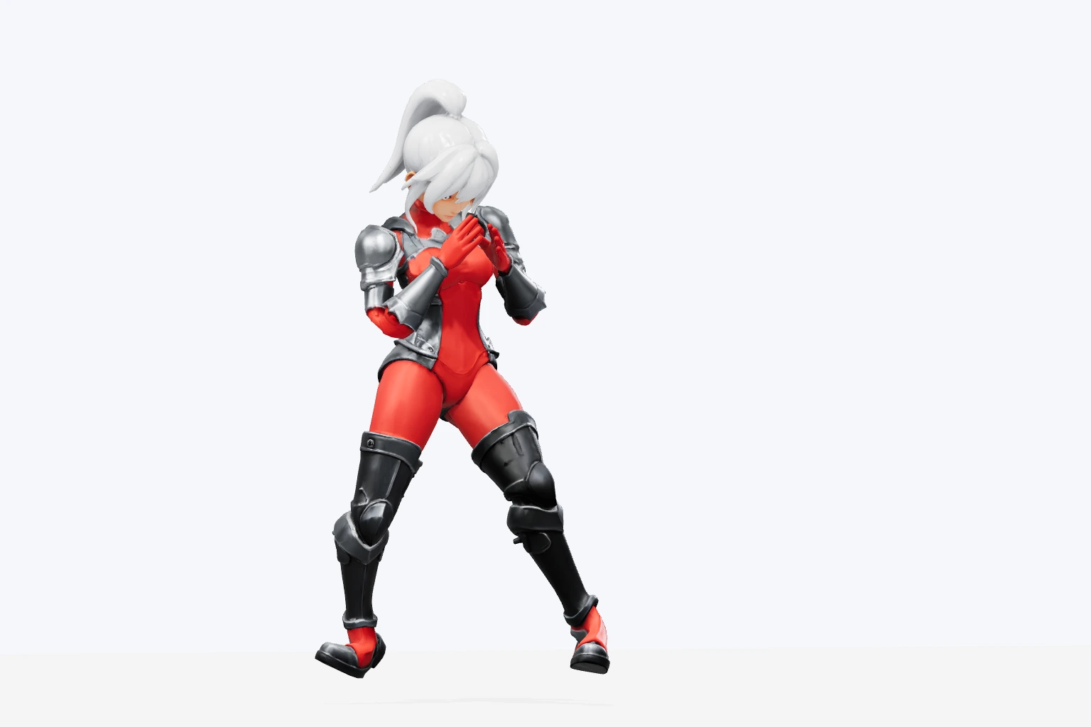 Actual saved Clico character model performing its boxing animation