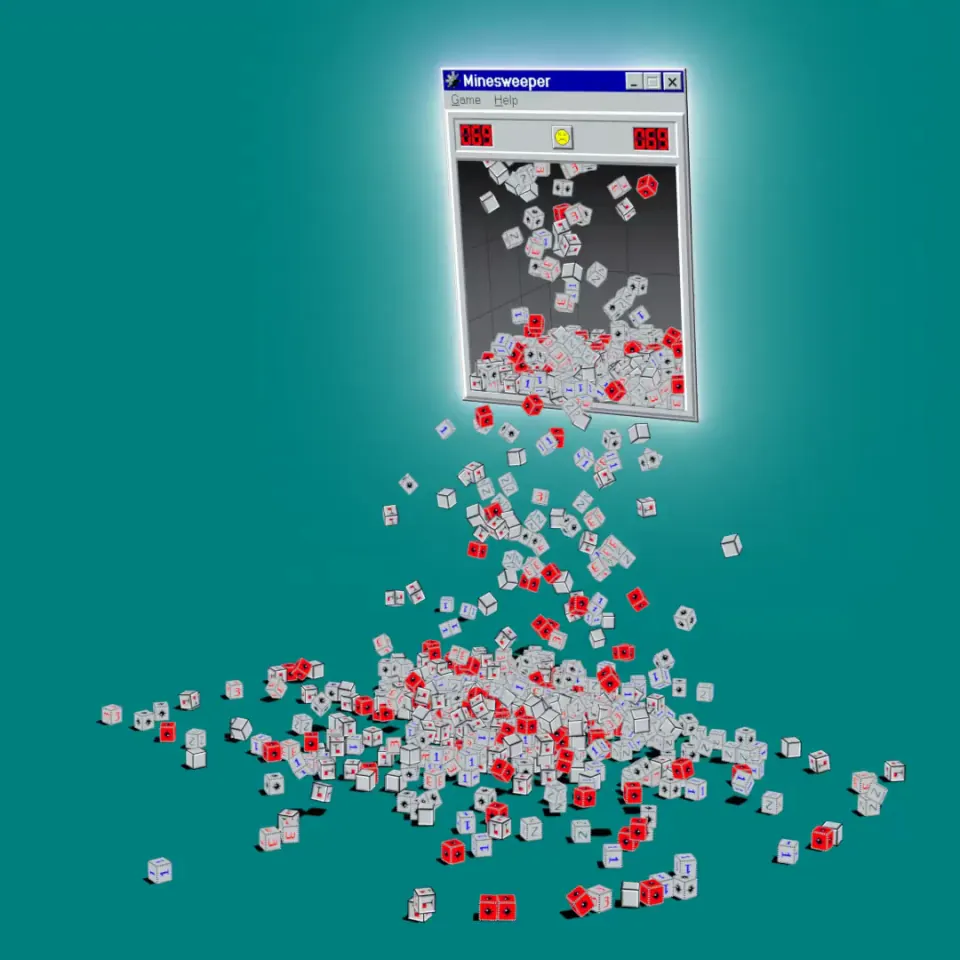 First frame of Minesweeper Spill