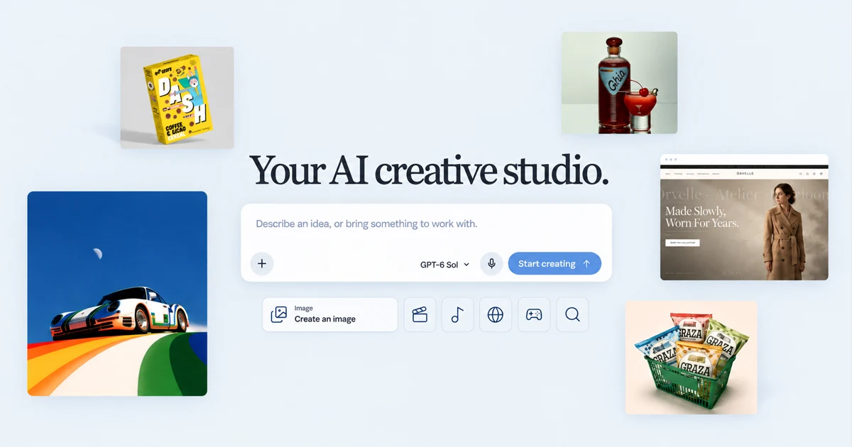 Screenshot of Clico, One chat composer for images, video, music, sites and games